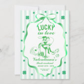 ST patrick Lucky Bachelorette Party Einladung (Vorderseite)