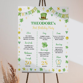 St. Patrick Lucky One Geburtstag Milestone Poster