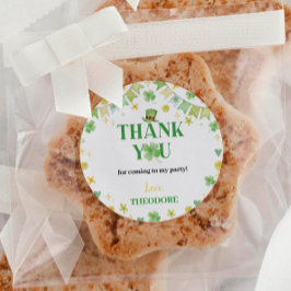 St. Patrick Lucky One Geburtstagsschilder Runder Aufkleber