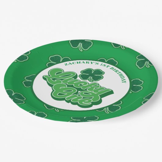 St. Patrick' Lucky One Teller zum ersten Geburtsta (Schrägansicht)