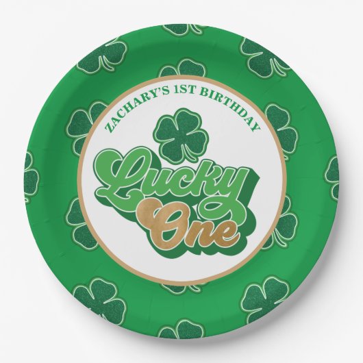 St. Patrick' Lucky One Teller zum ersten Geburtsta (Vorderseite)