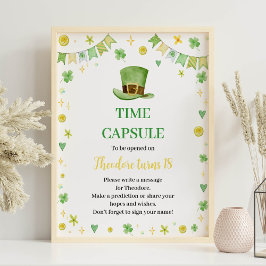 St. Patrick Lucky Zum Geburtstag Time Kapselunters Poster