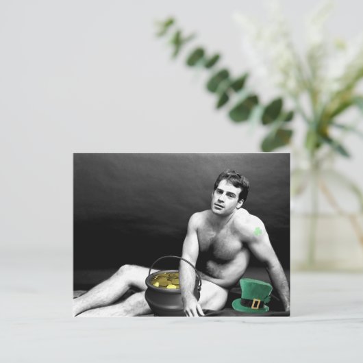 St. Patrick Man 3 Postkarte (Stehend Vorderseite)