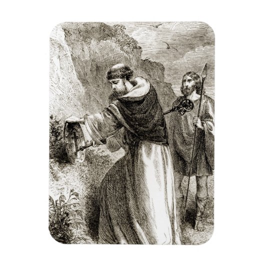 St. Patrick markiert Connals Schild mit dem Kreuz Magnet (Vertikal)