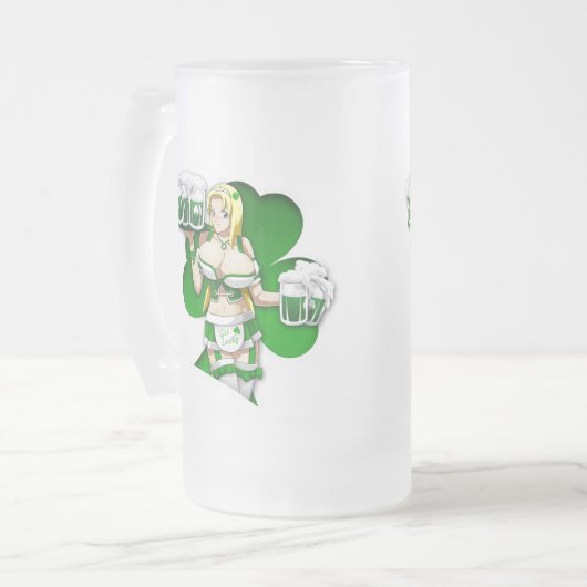 St. Patrick Mattglas Bierglas (Vorderseite Links)