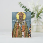 St. Patrick of Ireland Orthodox Christlich Icon Postkarte (Stehend Vorderseite)