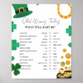 St Patrick Old Ehefrauen Tales Baby Duschspiel Poster (Vorne)