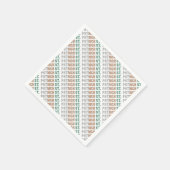 St. Patrick Paddy Party Irish Ireland Typografy Serviette (Ecke)