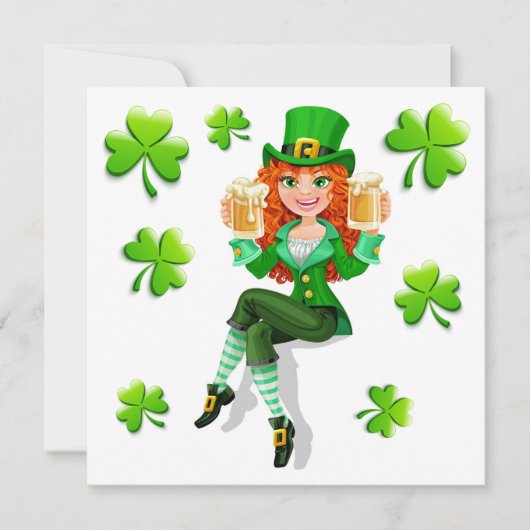 St. Patrick Party Einladung (Vorderseite)