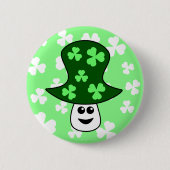 St Patrick Pilz-Knopf Button (Vorderseite)