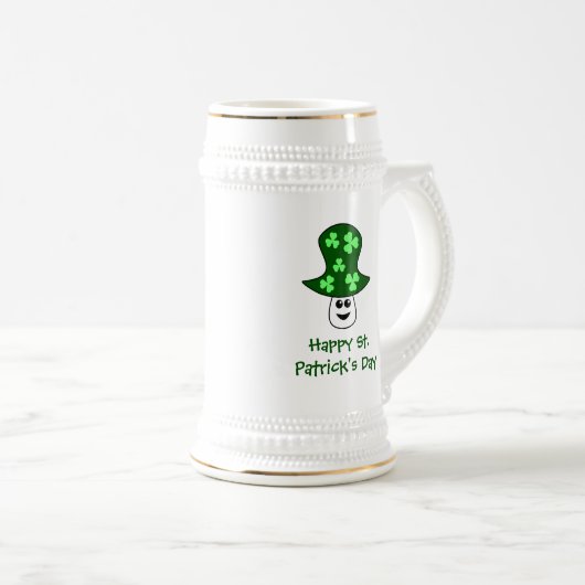 St Patrick Pilz Stein Bierglas (VorderseiteRechts)