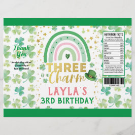 St Patrick Pink Three ist ein Charm Chip Bag Wrapp Flyer
