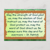 St Patrick Postcard Postkarte (Vorderseite)