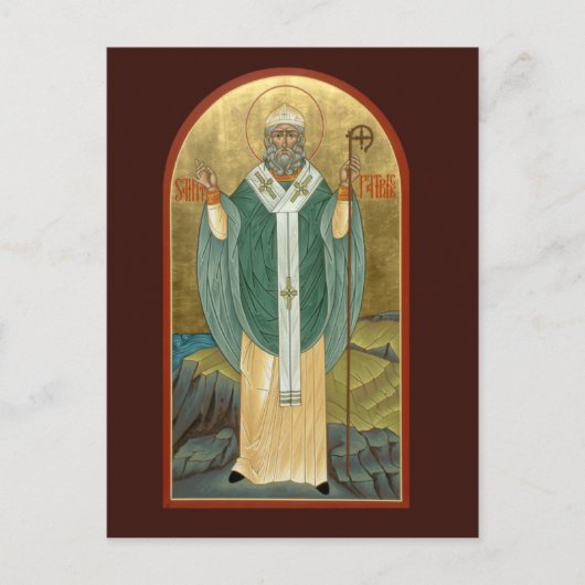 St. Patrick Prayer Card Postkarte (Vorderseite)