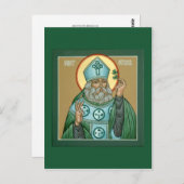 St. Patrick Prayer Card Postkarte (Vorne/Hinten)