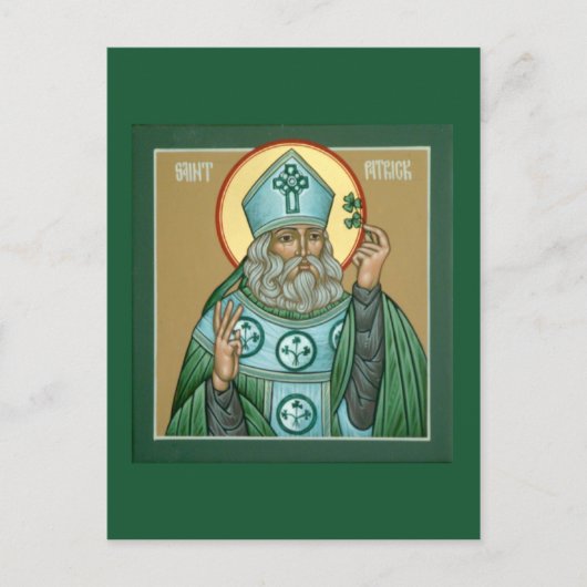 St. Patrick Prayer Card Postkarte (Vorderseite)