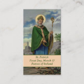 St. Patrick Prayer Card Telefonnummerkarte (Vorderseite)