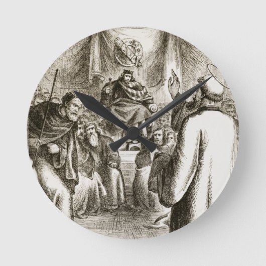 St. Patrick preaching at Tara, from 'The Trias Thu Runde Wanduhr (Vorderseite)