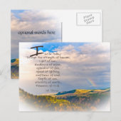 St Patrick Quote Postkarte (Vorne/Hinten)