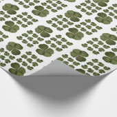 St Patrick Real 4 Leaf Clover Lucky Wrapping P Geschenkpapier (Ecke)