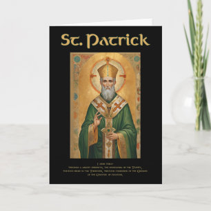 St. Patrick römisch-katholische Gebet Karte