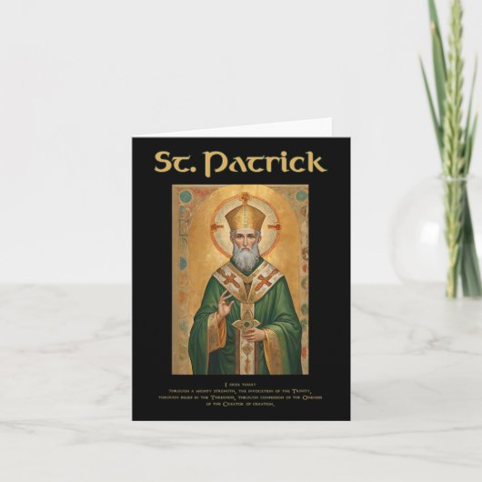 St Patrick römisch-katholisches Gebet Karte (Vorderseite)
