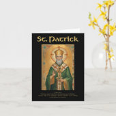 St Patrick römisch-katholisches Gebet Karte (Gelbe Blume)