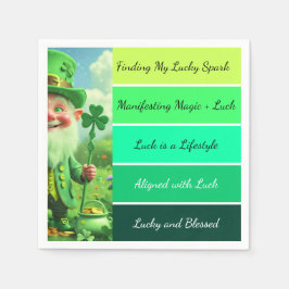 St. Patrick’s Affirmation Napkins Serviette