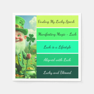 St. Patrick’s Affirmation Napkins Serviette