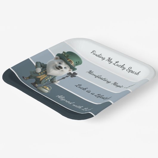 St. Patrick’s Affirmation Pappteller (Gewinkelt)