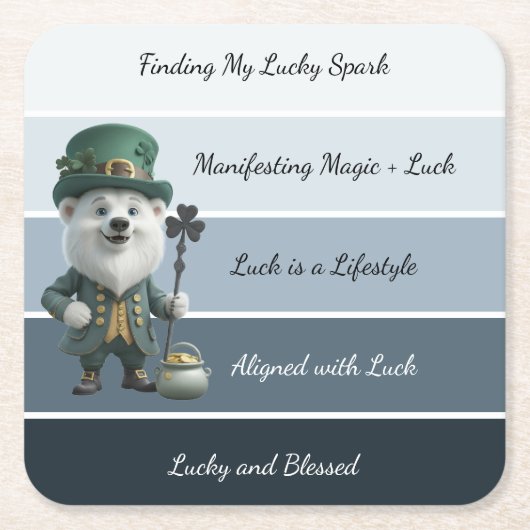 St. Patrick’s Affirmation Rechteckiger Pappuntersetzer (Vorderseite)