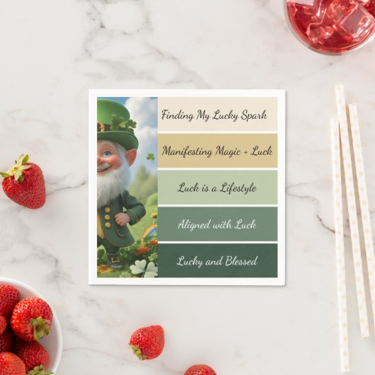 St. Patrick’s Affirmation Serviette (Beispiel)