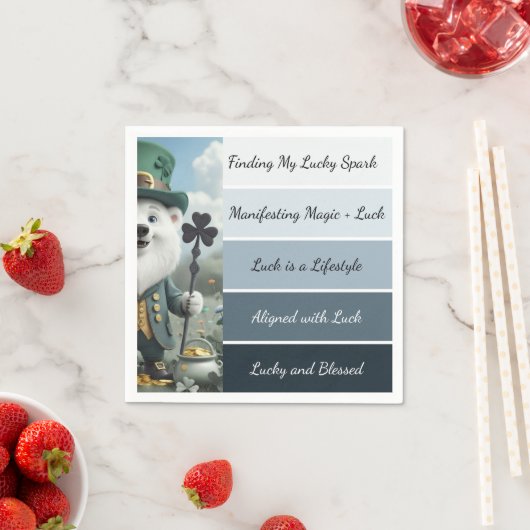 St. Patrick’s Affirmation Serviette (Beispiel)