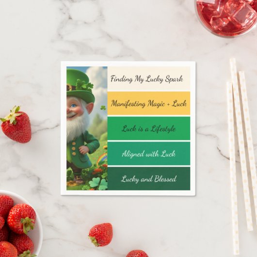 St. Patrick’s Affirmation Serviette (Beispiel)