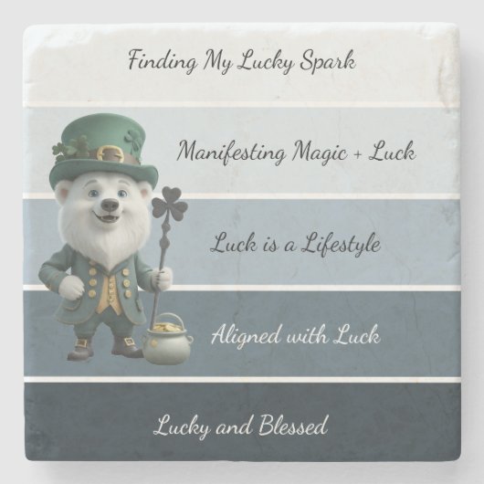 St. Patrick’s Affirmation Steinuntersetzer (Vorderseite)