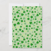 St. Patrick’s Day 1. Geburtstag Einladung (Rückseite)