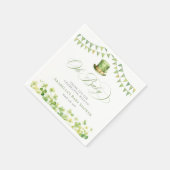 St. Patrick’s Day Baby Shower Irish Shamrock Serviette (Ecke)