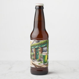 St Patrick’s Day Bar Pub Party Bierflaschenetikett