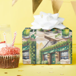 St Patrick’s Day Bar Pub Party Geschenkpapier
