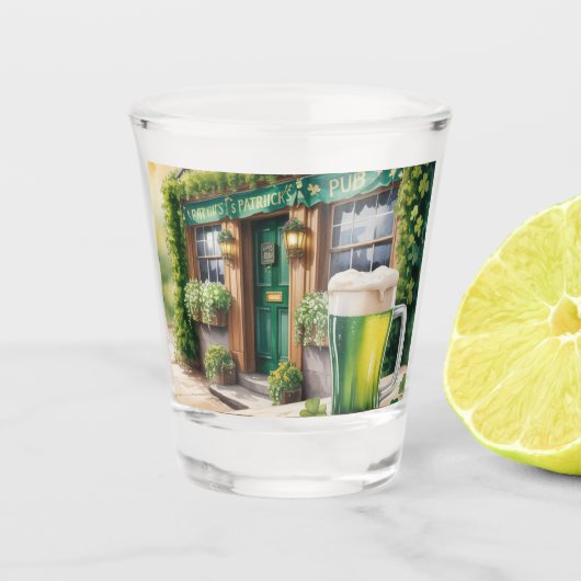 St Patrick’s Day Bar Pub Party Schnapsglas (Vorderseite)
