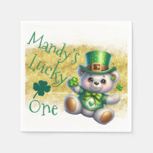 St.Patrick’s Day Bear Girl Birthday Lucky One
