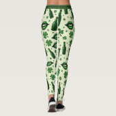 St. Patrick’s Day Beine aus Gold Leggings (Rückseite)