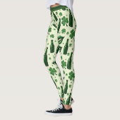 St. Patrick’s Day Beine aus Gold Leggings (Links)