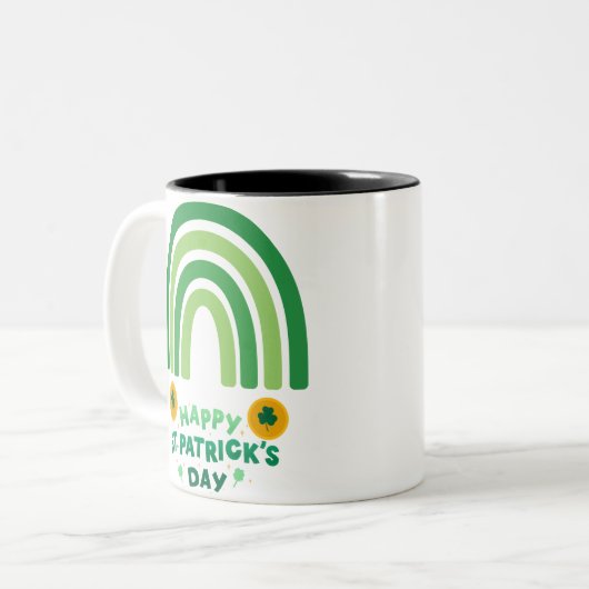 St. Patrick’s Day Blessing Mug Zweifarbige Tasse (Vorderseite Links)