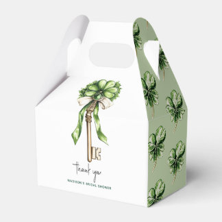 St. Patrick’s Day Brautparty Gold Schlüssel und Kl Geschenkschachtel