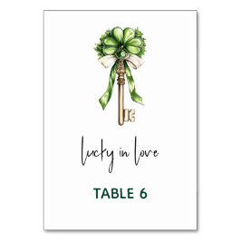 St. Patrick’s Day Bridal Shower Tischnummer