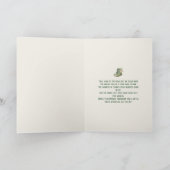 St. Patrick’s Day Bücherstapel Karte – Irisches Gl (Innenseite)