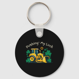 St. Patrick’s Day Bulldozer Spaß Bau Kinder  Schlüsselanhänger