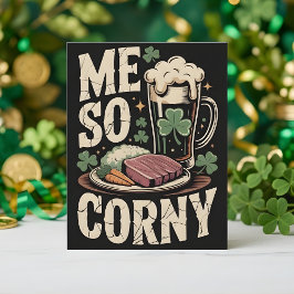 St Patrick’s Day Card Irish Dinner Humor Feiertagskarte