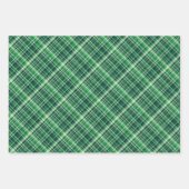 St.  Patrick’s Day Celtic Clover & Plaid Geschenkpapier Set (Vorderseite 3)